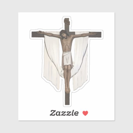 Sticker Crucifix (Feuille)