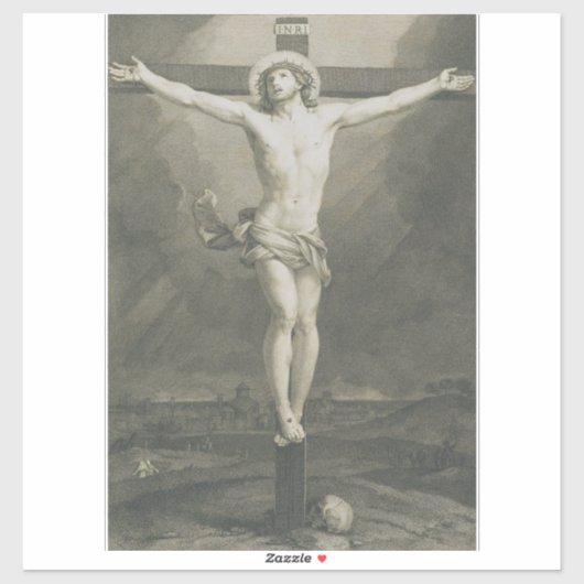Sticker Crucifixion de Jésus Christ (Feuille)
