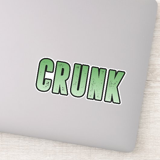 Sticker Crunk, drôle mot d'argot (Détail)