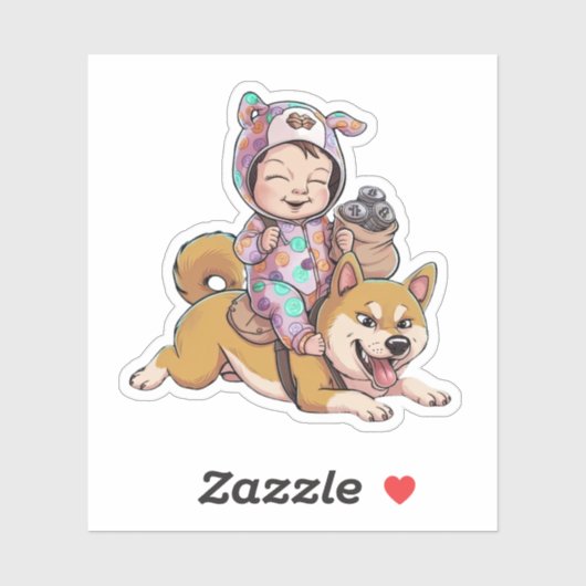 Sticker Crypto Baby (Feuille)