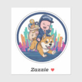 Sticker Crypto Kid (Feuille)