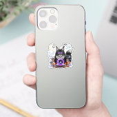 Sticker Crystal Ball Coon - Maine Coon Halloween (Téléphone)