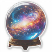 Sticker Crystal Ball - Je Vois Un Événement Cosmique Dans  (Devant)