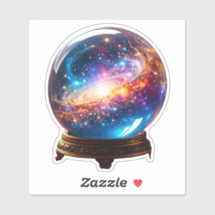 Sticker Crystal Ball - Je Vois Un Événement Cosmique Dans 