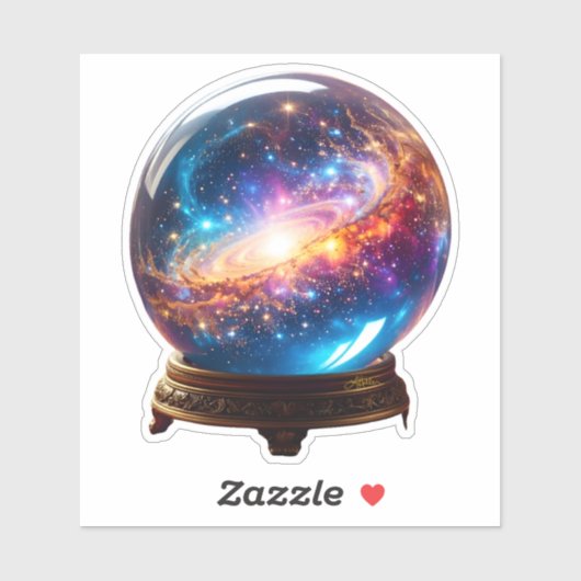 Sticker Crystal Ball - Je Vois Un Événement Cosmique Dans  (Feuille)