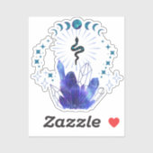 Sticker Crystal de serpent mystique (Feuille)