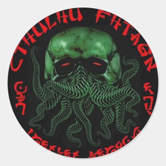 Sticker Cthulhu Fhtagn (Devant)