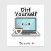 Sticker Ctrl Contrôlez-vous (Feuille)