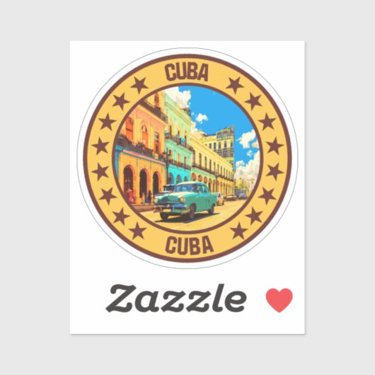 Sticker Cuba (Feuille)