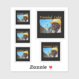 Sticker Cuba - Trinidad Cubain Cigar Art