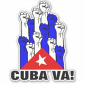 STICKER CUBA VA ! (Devant)