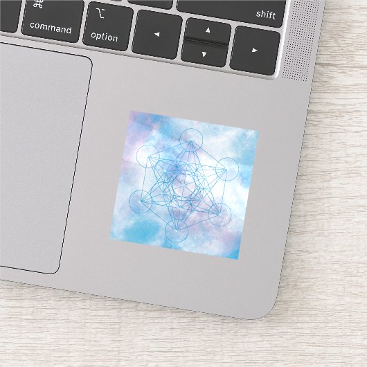 Sticker Cube de Métatron Géométrie sacrée (Détail)