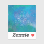 Sticker Cube de Metatron Géométrie Sacrée (Feuille)