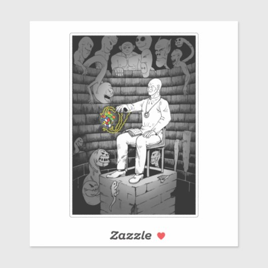 Sticker Cube Magie et Monstres (Feuille)
