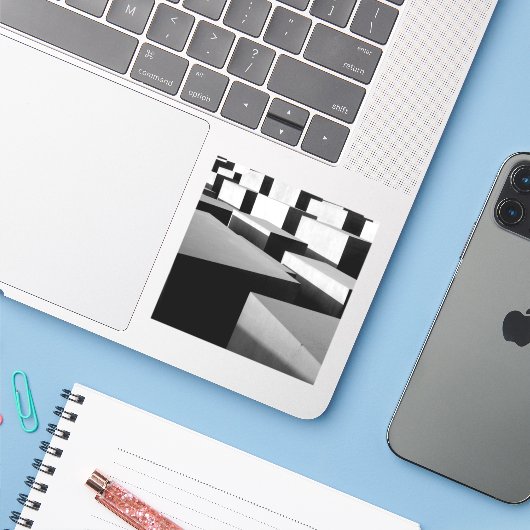 Sticker Cubes à Berlin (Ordinateur portable avec iPhone)