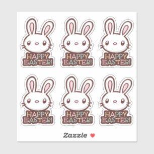 Sticker Cuisine Bunny de Pâques Cuisinière Bouteille De