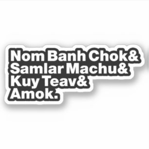 Sticker Cuisine de rue Cambodgienne / Khmer