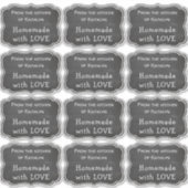 Sticker Cuisine en tableau noir NAME Maison faite avec amo (Devant)