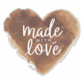 Sticker Cuit Avec Coeur D'Amour (Devant)