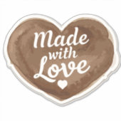 Sticker Cuit Avec Coeur D'Amour (Devant)