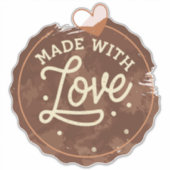 Sticker Cuit Avec Coeur D'Amour (Devant)