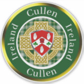 Sticker Cullen Shield & Croix celtique personnalisée (Devant)