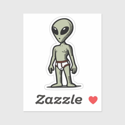 Sticker Culotte Alien (Feuille)