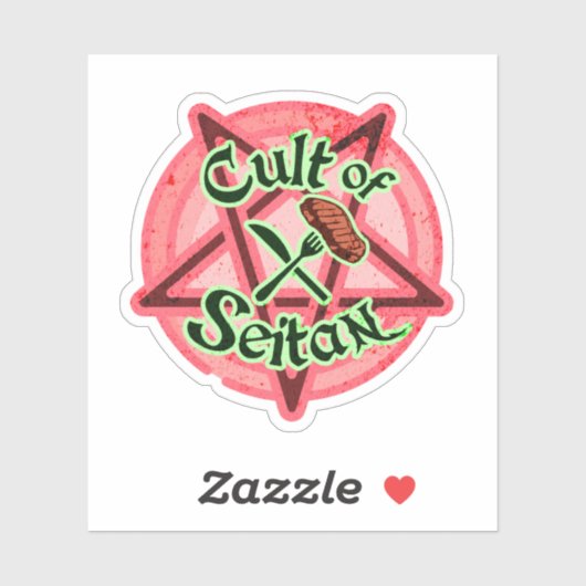 Sticker Culte de Seitan (Feuille)