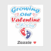 Sticker Cultiver notre Saint Valentin C'est un garçon Nouv (Feuille)