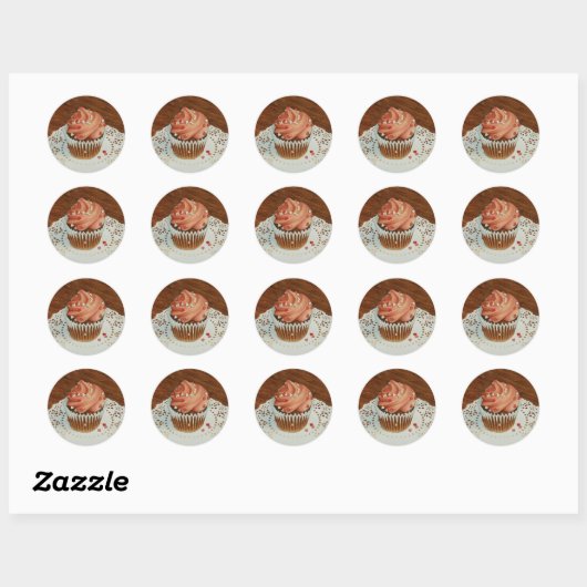 Sticker Cupcake (Feuille)