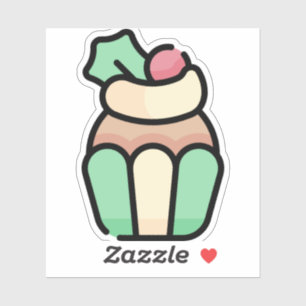 Sticker cupcake