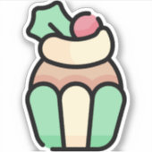 Sticker cupcake (Devant)