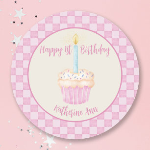 Sticker Cupcake 1er Anniversaire