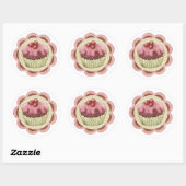 Sticker Cupcake Idéal Pour La Confiture Ou Les Art (Feuille)