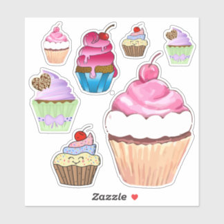 Sticker Cupcakes