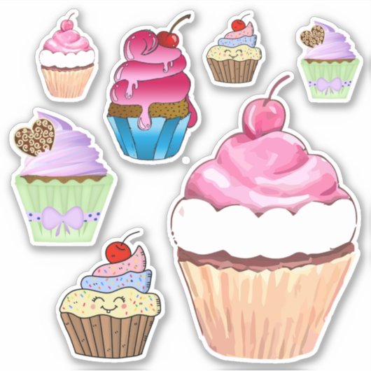 Sticker Cupcakes (Devant)