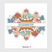 Sticker Cupcakes Style Rétro Sweet Dessert (Feuille)