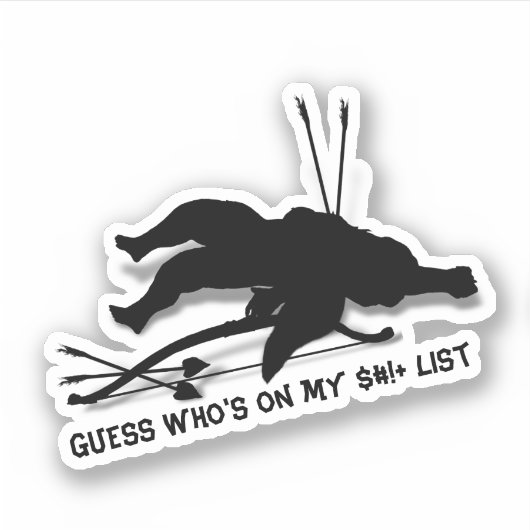 Sticker Cupid Anti Valentine's Day  (Devant)