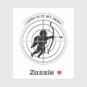 Sticker Cupid Anti Valentine's Day (Feuille)