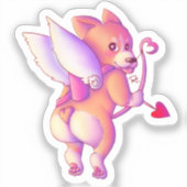Sticker Cupid Corgi (Recto)