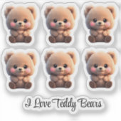 Sticker Cupide Teddy Bear (Devant)