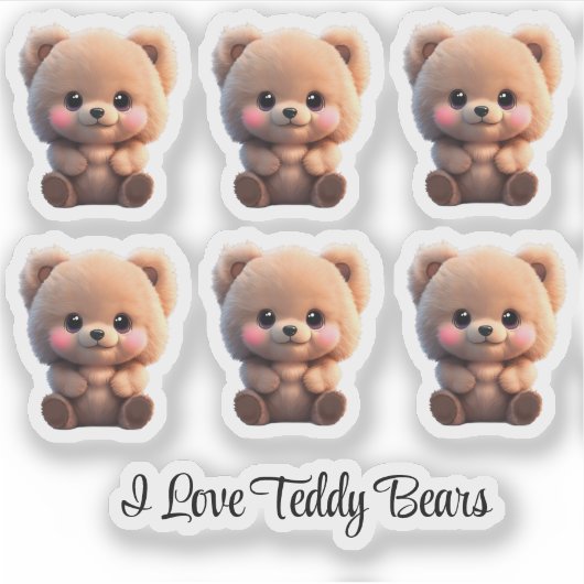 Sticker Cupide Teddy Bear (Devant)