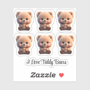 Sticker Cupide Teddy Bear