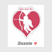 Sticker Cupidon Amour Saint-Valentin (Feuille)