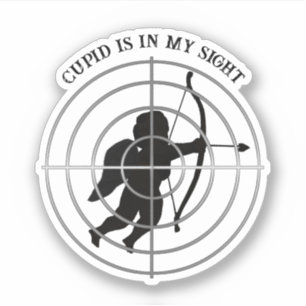 Sticker Cupidon Anti Saint-Valentin