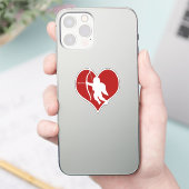 Sticker Cupidon dans un cœur  (Téléphone)