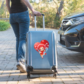Sticker Cupidon mignon avec arc et flèche (Valise Insitu)