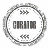 Sticker Curateur Extraordinaire (Devant)