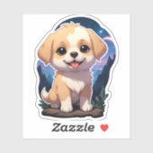 Sticker Curieux petit rocher (Feuille)