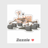 Sticker Curiosité Mars Rover (Feuille)